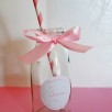 autocollant rond étoile rose