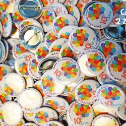badge magnet 32 ballon anniversaire