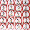 badge magnet 32 minnie mickey rouge marque-place