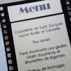 menu cinéma pellicule noir ivoire irisé 2