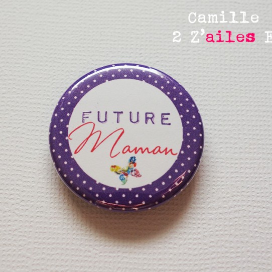 badge annonce grossesse maman 1