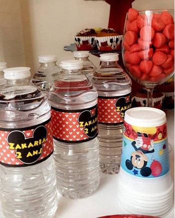 autocollant bouteille mickey