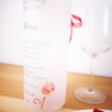 menu photophore calque blanc rose rouge