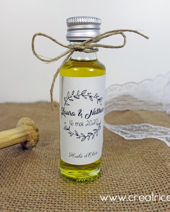 mini fiole huile olive personnalise mariage 1