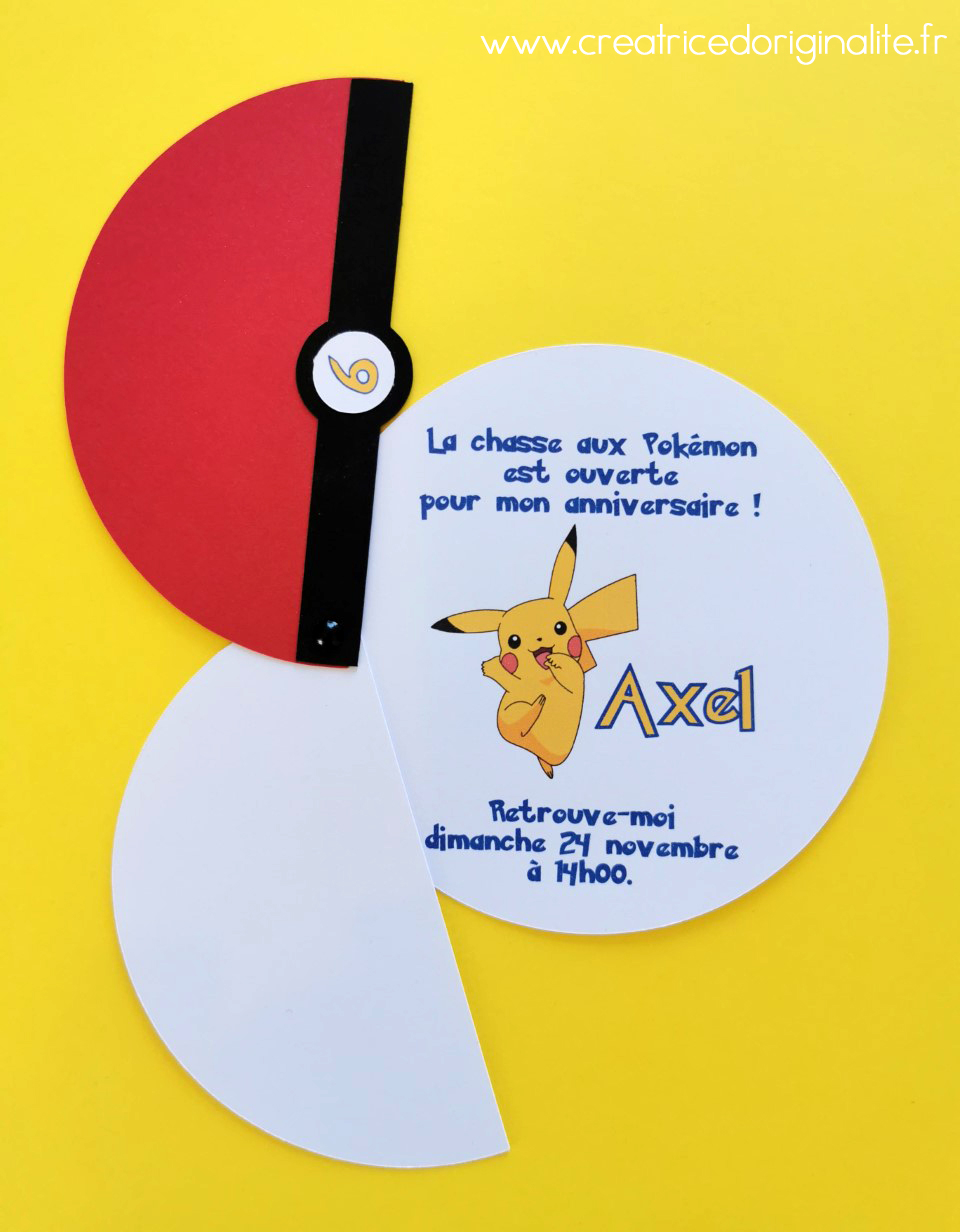 Modèle Carte D'anniversaire Pokemon