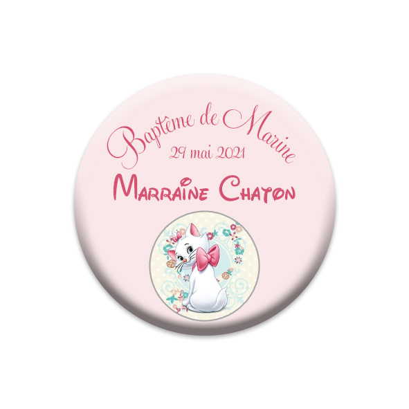 Stickers Marie Aristochat prénom personnalisé